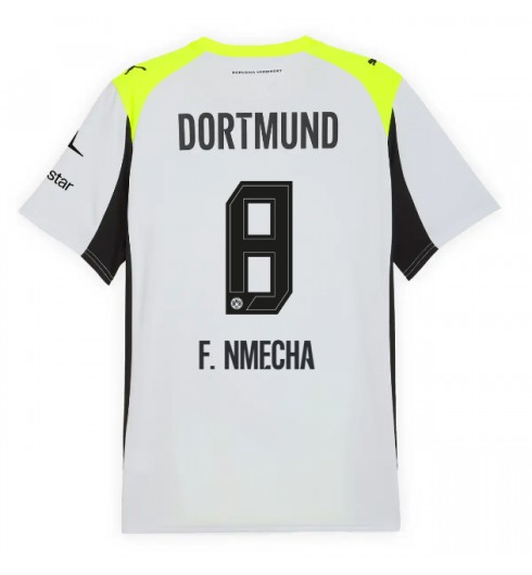 Borussia Dortmund Felix Nmecha #8 Bortedrakt 2025-26 Korte ermer Borussia Dortmund Felix Nmecha #8 Bortedrakt 2025-26 Korte ermer